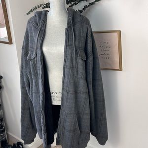 Climate Concepts Fleece Lined Plaid Jacket